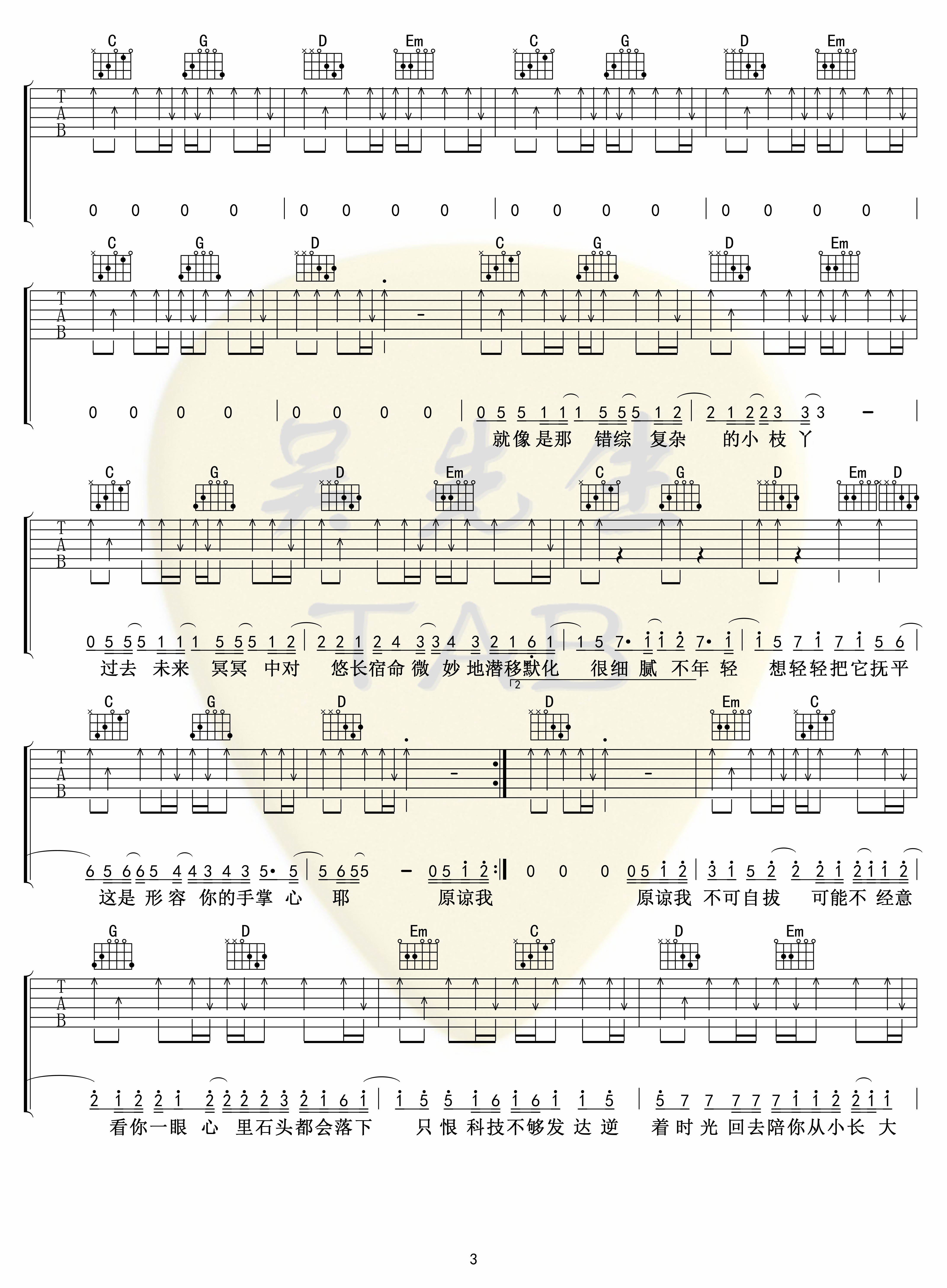 吉他园地形容吉他谱(吴先生)-3
