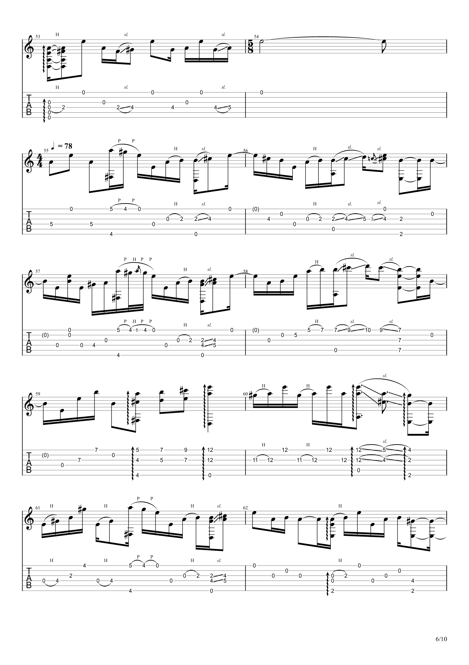 吉他园地Like a Star吉他谱(utopia)-6